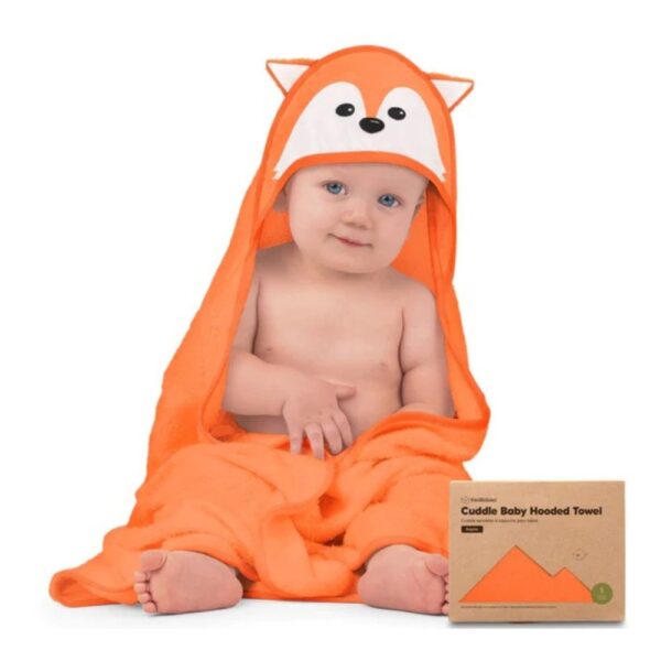 KEABABIES kūdikių rankšluostis su gobtuvu, Fox