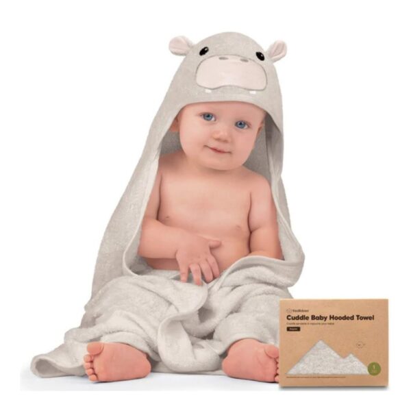 KEABABIES kūdikių rankšluostis su gobtuvu, Hippo