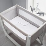SHNUGGLE Air Crib kūdikių patalynės komplektas, Grey, 90 x 70 cm,
