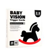 Lavinančios kortelės kūdikiams, Black /White / Red, 1 vnt.