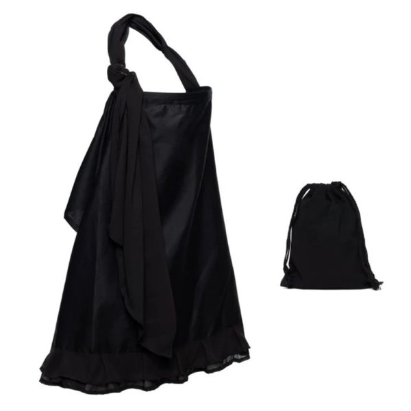 NANABEEBI / MIMMTI  žindymo skraistė, Black, 1 vnt.