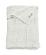 MEYCO BABY "Romantic Flower" megztas pledas, Offwhite, 100 x 150 cm, 1 vnt.