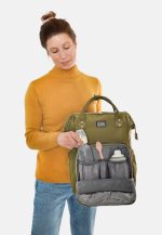 NANABEEBI / MIMMTI mamos kuprinė, Olive Green, 1 vnt. - Image 2