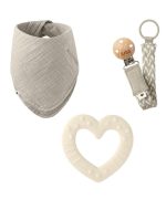 BIBS rinkinys, "My first 6 months", Ivory, 1 vnt. - Image 4