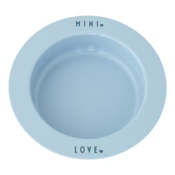DESIGN LETTERS vaikiška gili lėkštė "Mini", Light Blue, 1 vnt.