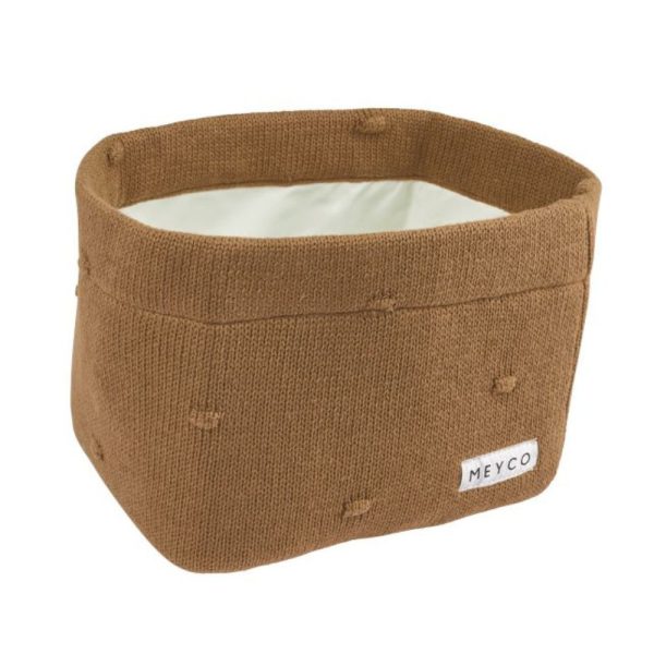 MEYCO BABY Knots daiktų laikymo dėžė, S, Toffee, 1 vnt.