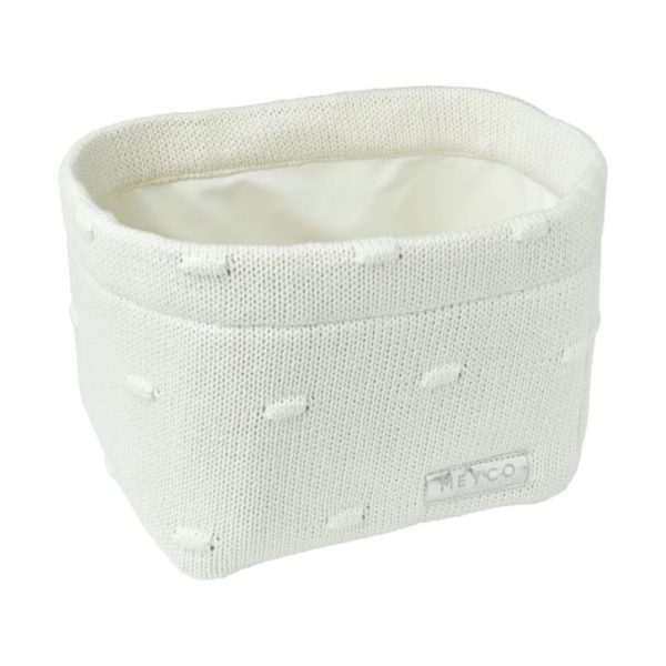 MEYCO BABY Knots daiktų laikymo dėžė, S, Offwhite, 1 vnt.