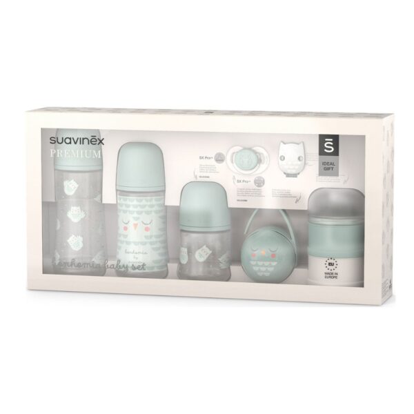 SUAVINEX "Welcome baby" dovanų komplektas, Bonhomia Green, 1 vnt.