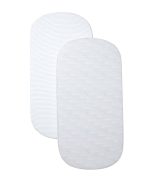 SHNUGGLE Air Cot paklodė su guma, Grey, 120 x 60 cm, 2 vnt.