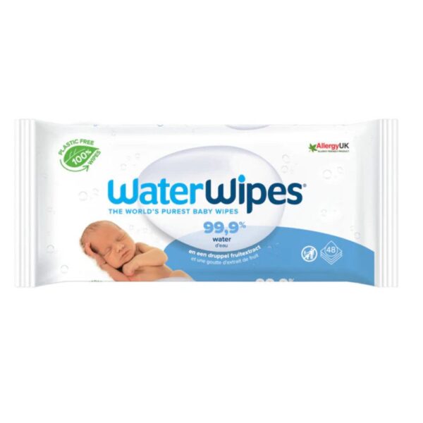 WATERWIPES drėgnos servetėlės, 48 vnt.