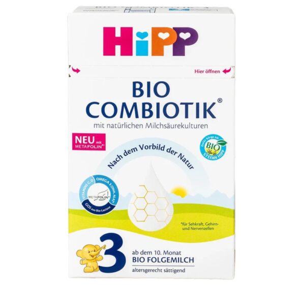 HIPP German ekologiškas pieno mišinys, 3 lygio, 12+ mėn., 600 g