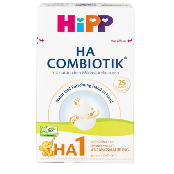 HIPP German hipoalerginis pieno mišinys, HA1, 0-6 mėn., 600 g