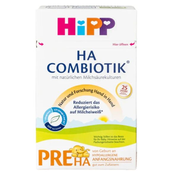 HIPP German hipoalerginis pieno mišinys, HA PRE, 0-6 mėn., 600 g