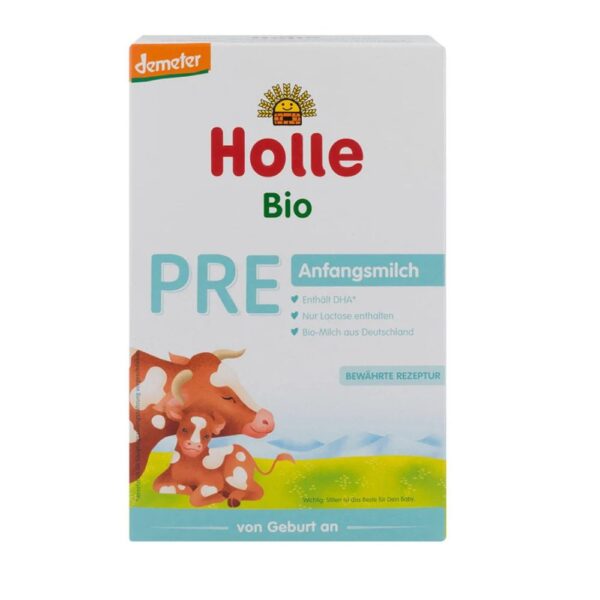 HOLLE ekologiškas pieno mišinys, PRE, 0-6 mėn., 400 g