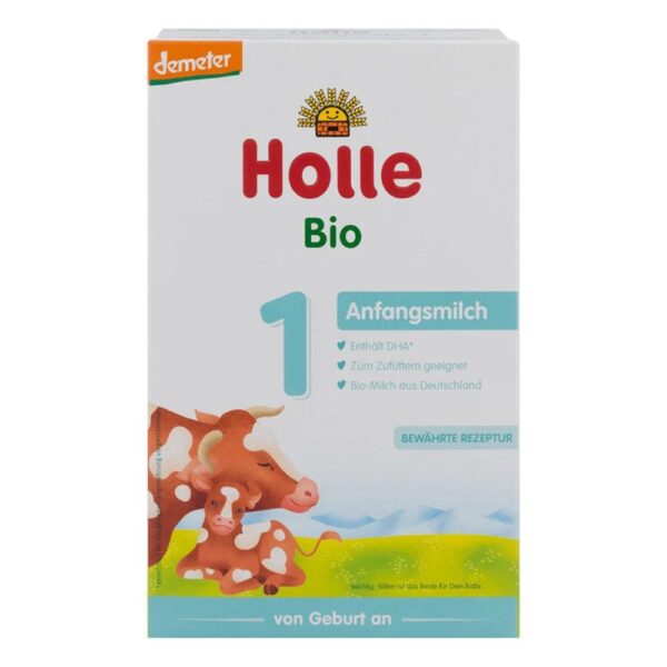 HOLLE ekologiškas pieno mišinys, 1 lygio, 0-6 mėn., 400 g